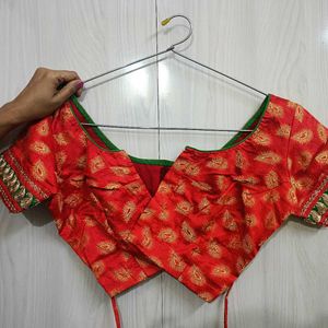 Red Embroidered Lehenga