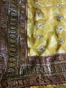 Gorgeous Gold Embellished Saree