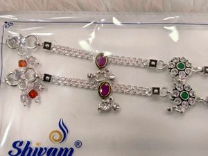 pure silver anklet