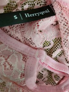 baby Pink Lace Lingerie Set size S