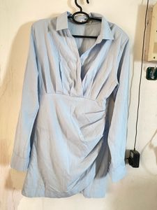 Blue Shirt Dress