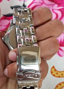 Fossil Orignal Mens Quartz With Rotating Bezel.