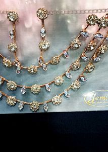 Ad Necklace Set With Earings