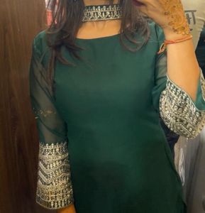 Green Sharara Suit