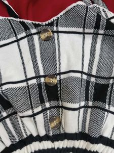 Korean Plaid Crop Top