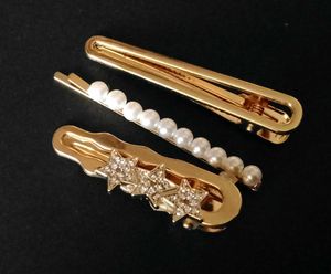 Hair Clip Sets - Gold &amp; Pearl Combo Of 2 Set