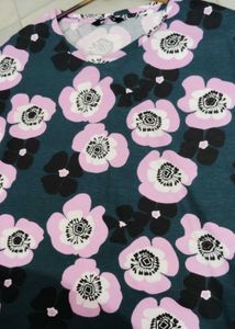 Marimekko Unikko Print Oversized T-Shirt/Top