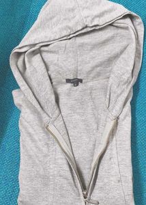 Gray Zip-Up Hoodie