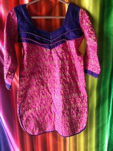 Pink &amp; black kurti combo
