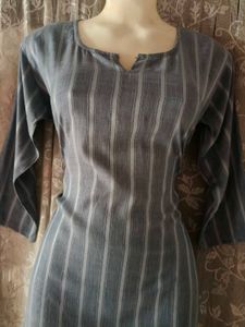 Striped Casual Short Kurti