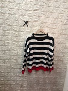 Striped Knit Pullover🕶️‼️
