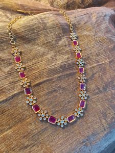 Sleek Necklace With Earrings