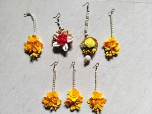 Floral Maang Tikka Set
