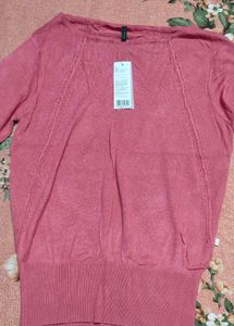 UCB Pink Knit Pullover Sweater With Tags