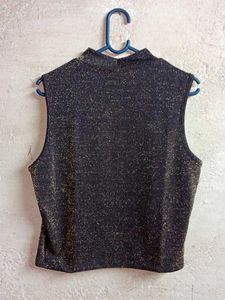 Ladies Partywear Crop Top Sleeveless