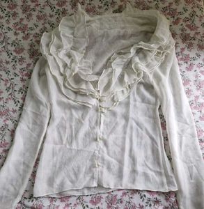 Office Siren Y2k White Top