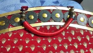Vintage Red &amp; Gold Handbag