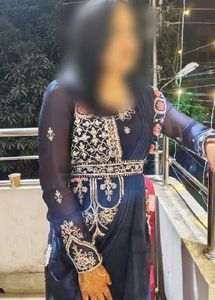 Elegant Navy Blue Ethnic Gown