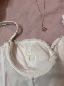 Vintage White Bustier Corset