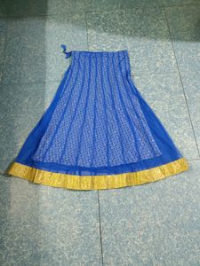 Royal Blue Embroidered Lengha Choli