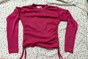 Pink Long Sleeve Top