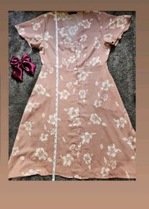 Floral Print A line Dress