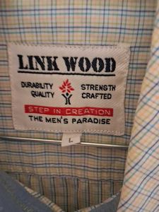 Link Wood Plaid Button-Down Shirt