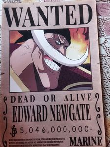 One Piece Whitebeard Wanted Poster