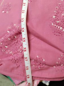 Elegant Pink Embroidered Kurta