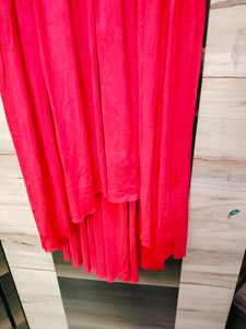 Red Updown Pattern Gown