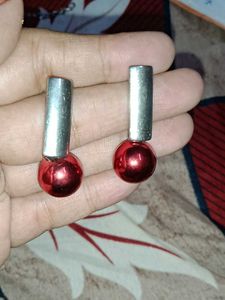 3 Elegant Red Teardrop Earrings