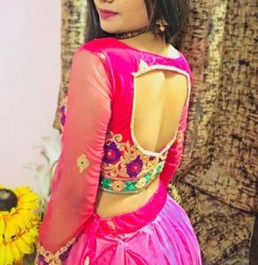 Pink Embroidered Lehenga Choli