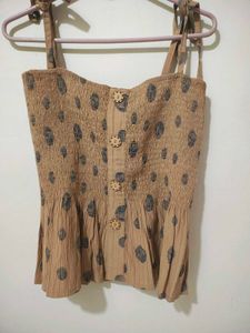Cute Polka Dot Tank Top With Jacket