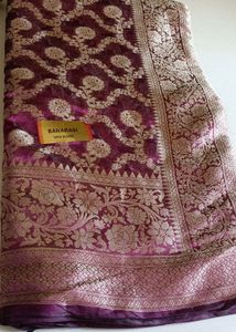 Purple 💜 Banarasi Saree
