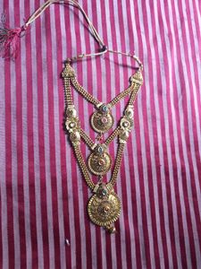 Vintage Gold-Tone Indian Necklace