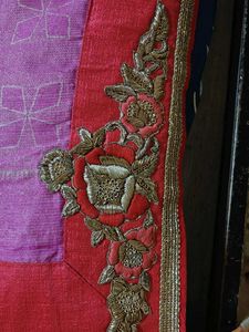 Pink &amp; Gold Sari