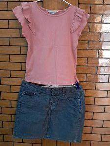 H N M BRAND  Top And Skirt