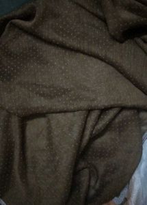Brown Dotted And Red Chiffon Dupatta