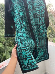 Embroidered Black Tunic