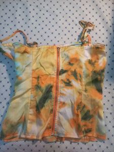 PRETTY LITTLE THING tiedie corset