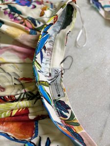 ZARA WOMEN Printed Midi Skirt &amp; Shirt