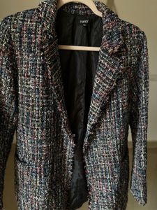 HANCY MULTICOLOURED TWEED OVERSIZED BLAZER