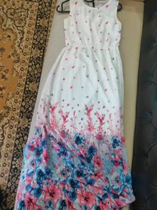 White Floral Skirt.