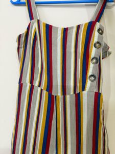 Westside Multicolour Striped Jumpsuit