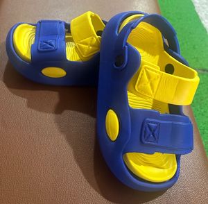 Kids Blue &amp; Yellow Sandals