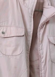 Baby Pink 🩷 Puffed Half Jacket For Girls