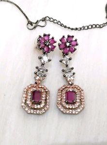 American Diamond Ad Jwellery Set
