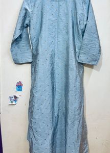 Women Grey A Line Kurti