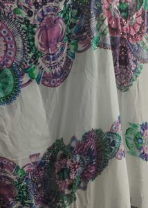 Floral Print Kaftan Top