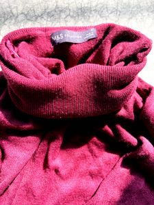 NEW Burgundy Turtleneck Sweater